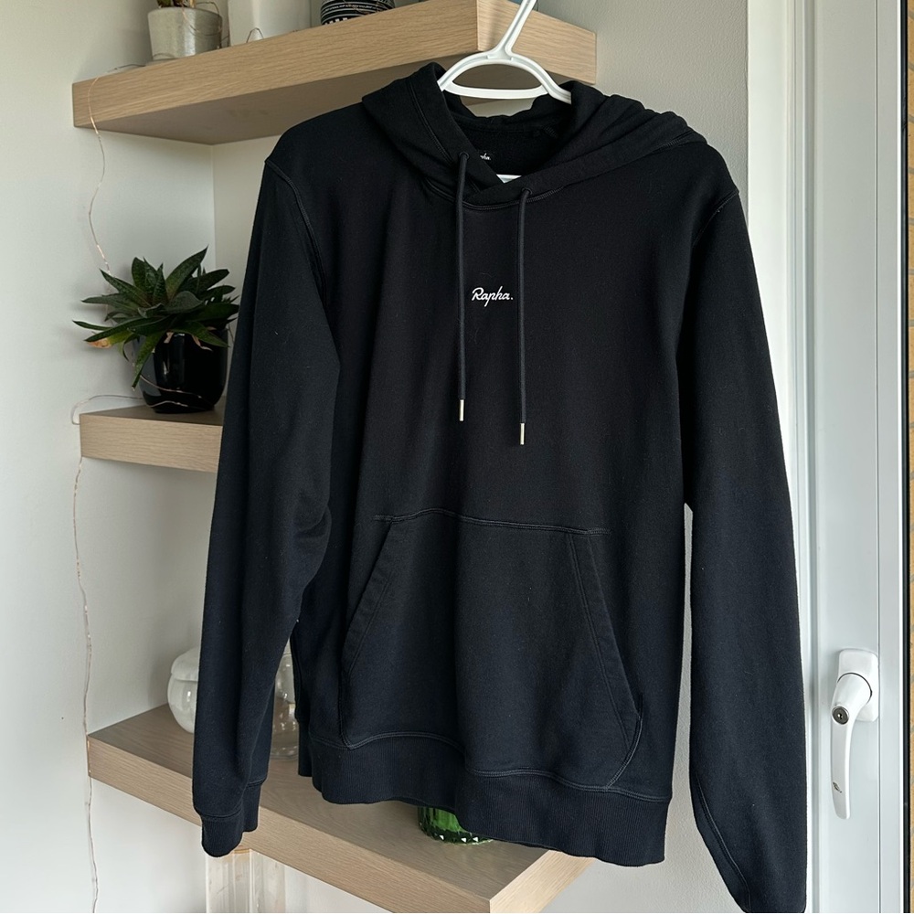 Black Cotton Rapha Hoodie